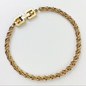 GIVENCHY Vintage Gold Plated Rope
Chain Bracelet